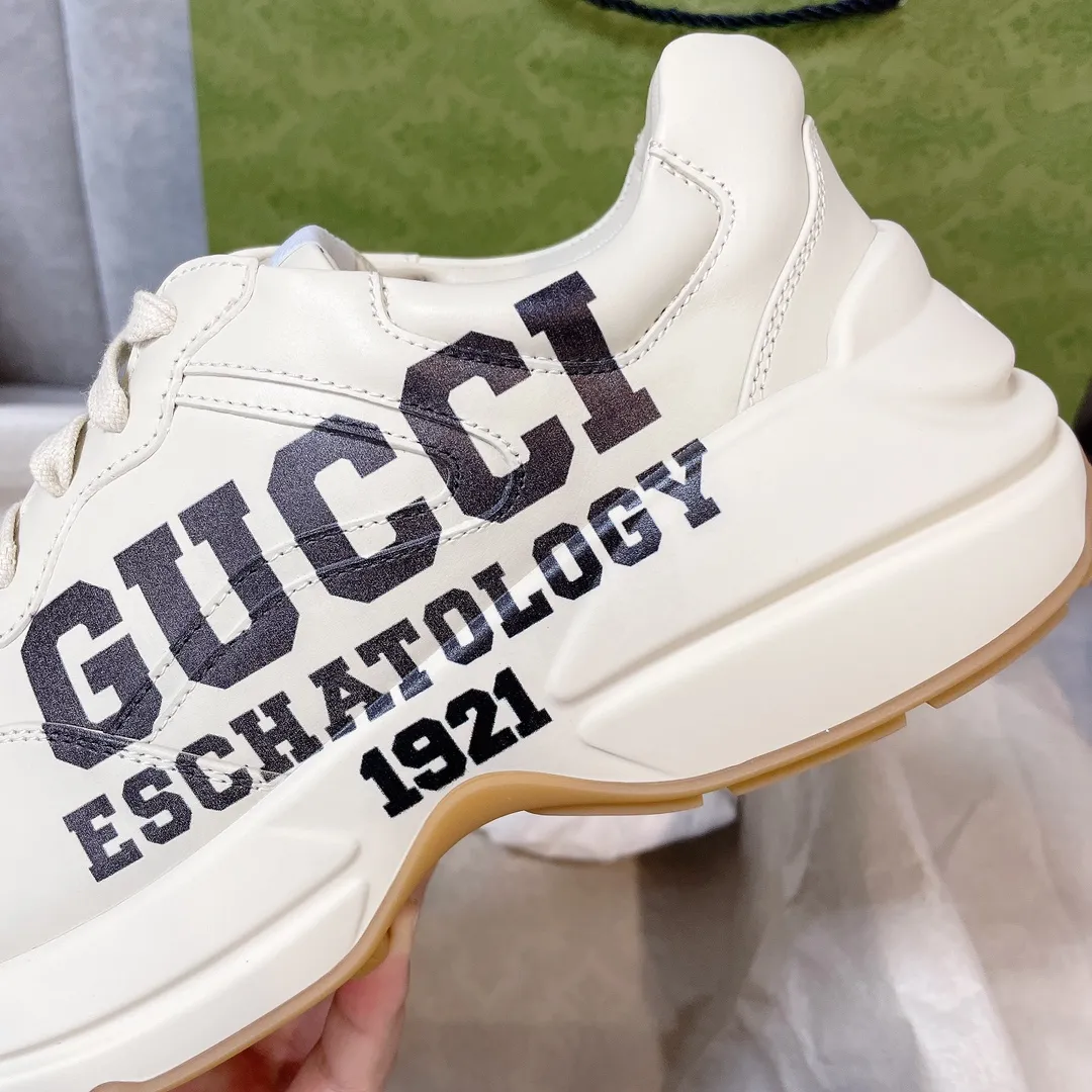 P700👟👟 The top version of GUCCI dad shoes, the latest upgraded version❗❗ The fabric is 100% consistent with the store. The whole series uses four leather styles. Each pattern, color and fabric are one-to-one consistent with the store. Women's size 35 36 37 38 39 40 Men's size 39 40 41 42 43 44 (women's size 34, men's size 45 can be customized)